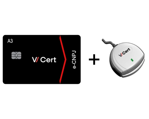 Certificado Digital e-CNPJ A3 - Cartão (+) Leitor